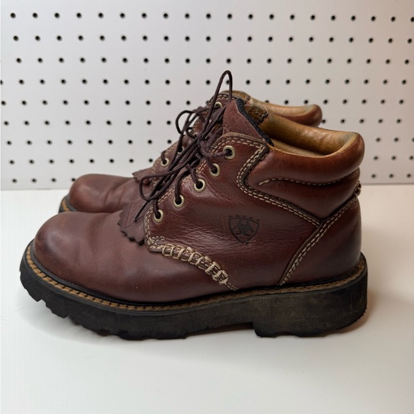 Ariat Canyon Brown Leather Work Boots Women’s 6.5 - Picture 3 of 13